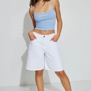 Garage White Women's Bermudas